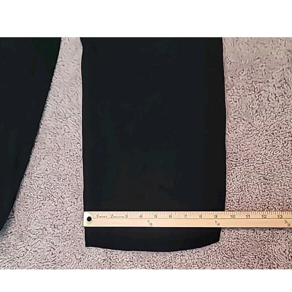 Eileen Fisher Womens Pants Black Size Medium Silk Georgette Crepe Cropped Pant - Picture 7 of 8